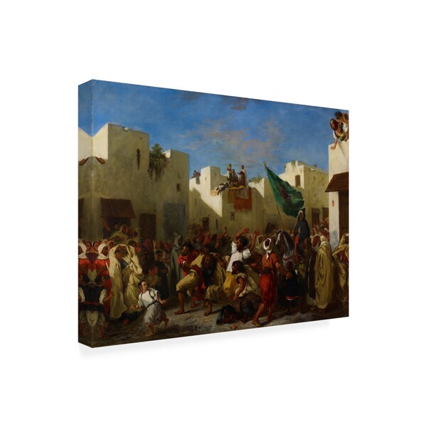 Delacroix 'Fanatics Of Tangier' Canvas Art,14x19